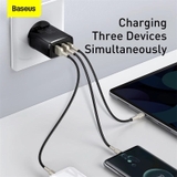 Củ sạc nhanh Baseus compact quick charger 3 cổng 2A1C 30W