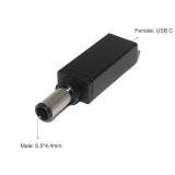 Đầu chuyển USB Type-C sang đầu DC laptop PD 100W phiên bản nhôm đúc