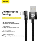 Cáp sạc 2.4A Baseus MVP 2 Elbow-shaped Fast Charging Data Cable USB to iP