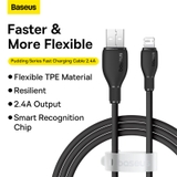 Cáp Sạc Nhanh Baseus Pudding Series Fast Charging Cable USB to iP 2.4A