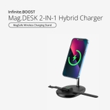 Sạc Không Dây MAZER MagSafe 2-in-1 Hybrid Wireless Charging Stand