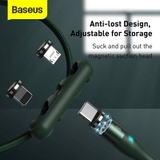 Cáp nam châm hỗ trợ sạc nhanh Baseus Zinc Magnetic Gen5 Safe Fast Charging Cable LV872