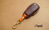 Bao da chìa khóa ô tô Ford - K2 - 2 nút - Cover - Dòng da Vachetta mix