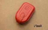 Bao da chìa khóa ô tô Honda - 4 nút - Cúc bấm - Dòng da Vachetta