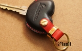 Bao da chìa khóa xe máy Vespa - Dòng da Vachetta mix