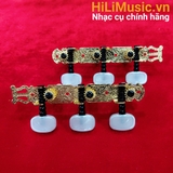 Bộ khoá đàn Classic vàng trục đen cao cấp