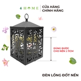 Đèn lồng đốt nến Cottage Lantern - Black