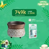 Combo - Mua 1 đèn khuếch tán hương thơm 2in1 tặng hộp sáp viên Candle Warmer