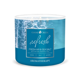 Nến ly 3 bấc sáp đậu nành Aromatherapy - Fresh Air & Sea Salt