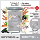 Nến thơm Yankee Candle, Nến ly tròn size L, Mùi Smoked Vanilla & Cashmere