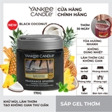 Tinh dầu khuếch tán hương thơm dạng gel Yankee Candle, Sáp gel thơm, Mùi Black Coconut