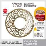 Chụp nến Yankee Candle, chụp nến trang trí, phụ kiện nến, mẫu Antique Gold