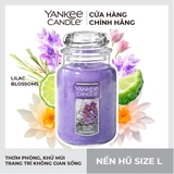 Nến thơm Yankee Candle, Nến hũ size L, Mùi Lilac Blossoms