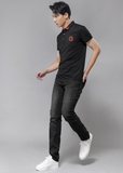 QUẦN JEAN ĐEN MÀI XƯỚC SLIM FIT