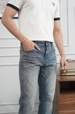 Quần Jean Xanh Biển Bạc Slim Fit