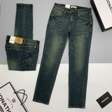 QUẦN JEAN XANH RÊU XƯỚC SLIM FIT