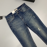 QUẦN JEAN XANH ĐẬM MÀI SLIM FIT