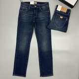 Quần jeans xanh mài straight