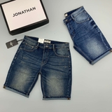 QUẦN SHORT JEAN NAM XANH ĐẬM XƯỚC SLIM FIT