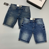 QUẦN SHORT JEAN NAM XANH NHẠT XƯỚC SLIM FIT