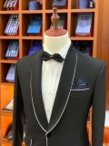 tuxedo đen viền trắng