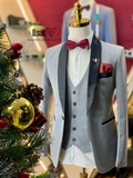 Tuxedo Xám Cổ Đen - TX0009