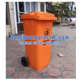 Thùng Rác 120 Lít Nhựa HDPE có bánh xe