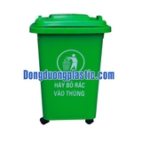 Thùng Rác 60 Lít Nhựa HDPE có bánh xe