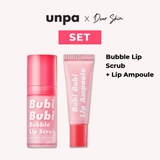 [COMBO] Bubi Scrub + Lip Mask + Lip Ampule - Tẩy tế bào chết + Mặt nạ ủ + Tinh chất dưỡng by Unpa