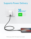 Cáp ANKER PowerLine II USB-C to Lightning 0.9m - A8632