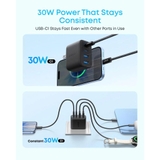 Củ Sạc Nhanh ANKER Zolo 50W (2*Type-C + 2*USB-A port, ActiveShield™ 4.0) - A121E