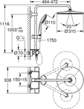 Sen cây ổn nhiệt Grohe Vitalio Joy 310 26400001