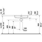 Lavabo âm bàn Duravit Vero Air 03846000001