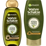 Dầu gội và dầu xả Garnier Wahre Schätze Mythische Olive