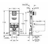 Két nước âm tường Grohe Rapid SLX 39596000