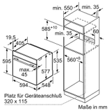 Lò nướng kèm hấp Bosch HSG636BS1