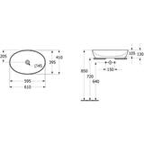 Lavabo Villeroy & Boch Artis 419861 Oval - Các màu.