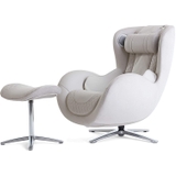 Ghế massage Nouhaus Classic Massage Chair with Ottoman Elder White