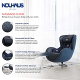 Ghế massage Nouhaus Classic Massage Chair with Ottoman Midnight Blue
