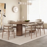 Bàn Ăn 6 Ghế Gỗ Hiện Đại 2055S