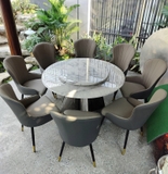 Bàn Ăn Tròn 8 Ghế Hiện Đại 1679S