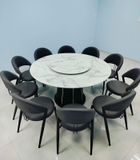 Bàn Ăn Tròn Xoay 10 Ghế Giá Rẻ 2060S