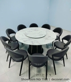 Bàn Ăn Tròn Xoay 10 Ghế Giá Rẻ 2060S