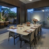 Bộ Bàn Ăn 8 Ghế Mặt Đá 2775S