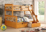 Giường Tầng Trẻ Em 1T – Nâu