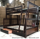 Giường Tầng Trẻ Em 1T – Nâu