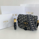 MEDIUM DIOR BOBBY BAG Blue Dior Oblique Jacquard '22 x 17 x 6 cm'