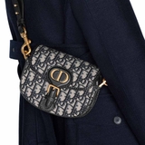 SMALL DIOR BOBBY BAG Blue Dior Oblique Jacquard '18 x 14 x 5 cm'