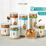 Granola Siêu Hạt 3 Vị Truyền Thống, Choco, Matcha - Ngũ Cốc Ăn Vặt Dinh Dưỡng Cao Cấp Ăn Kiêng Lành Mạnh by Hebekery