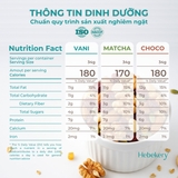 Granola Siêu Hạt 3 Vị Truyền Thống, Choco, Matcha - Ngũ Cốc Ăn Vặt Dinh Dưỡng Cao Cấp Ăn Kiêng Lành Mạnh by Hebekery